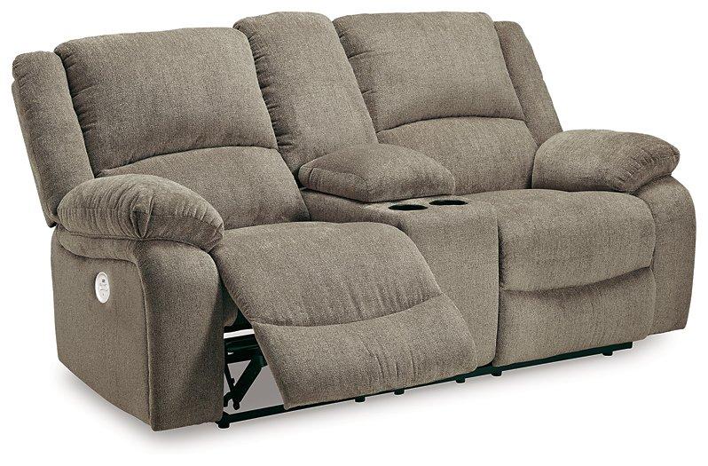 Draycoll Power Reclining Loveseat with Console