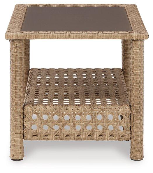 Braylee Outdoor Loveseat with Table (Set of 2)