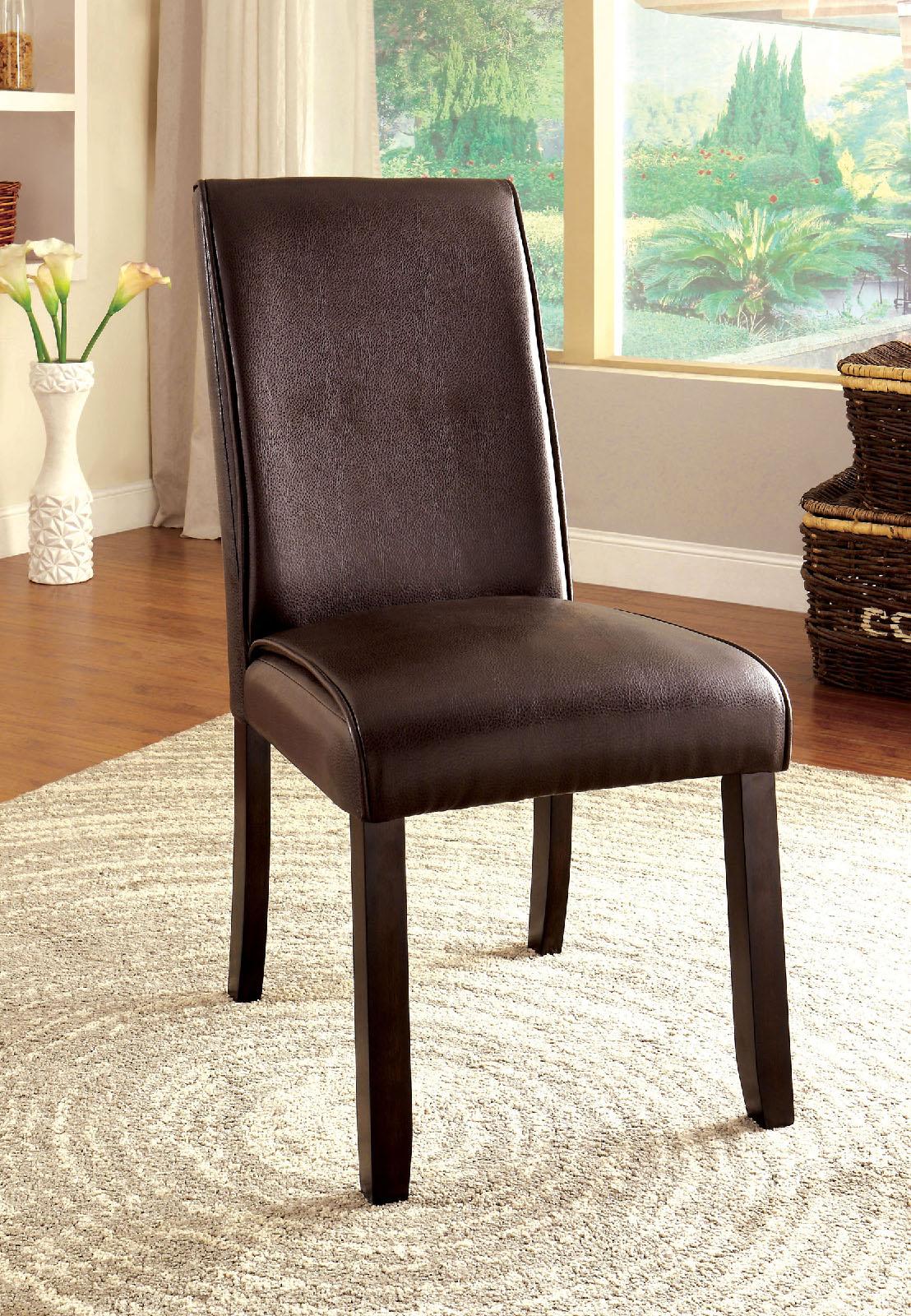 GLADSTONE I Dark Walnut Side Chair (2/CTN)