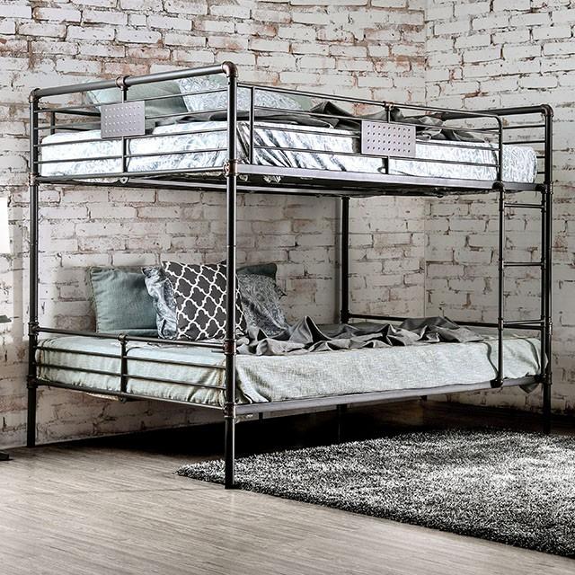 Olga I Antique Black Queen/Queen Bunk Bed image