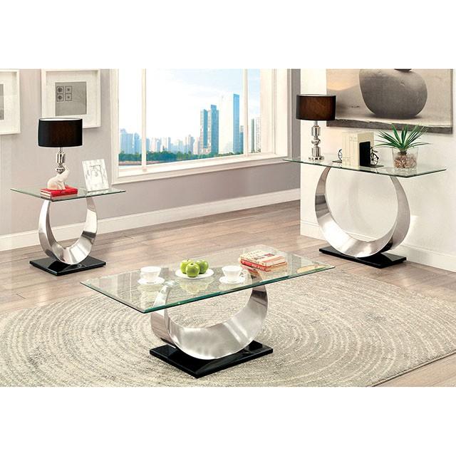 ORLA II Satin Plated/Black Coffee Table image