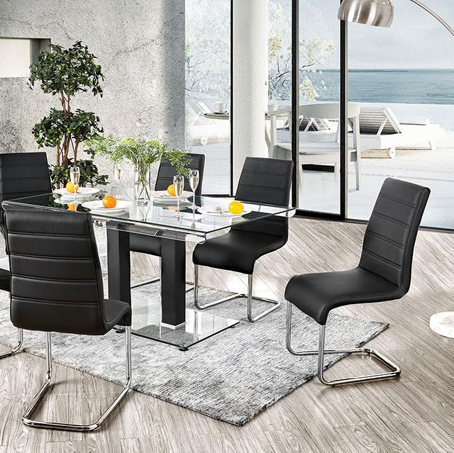 Richfield Black/Chrome Dining Table