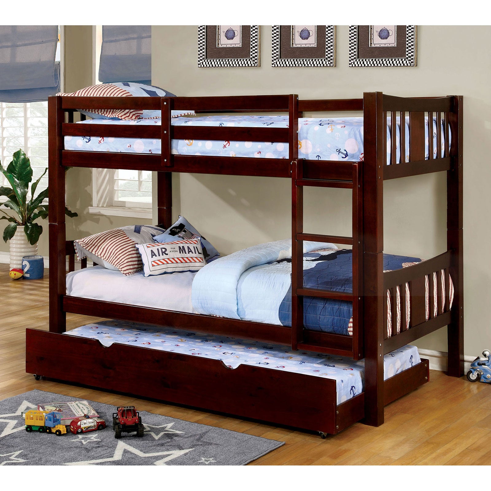 CAMERON Dark Walnut Twin/Twin Bunk Bed image