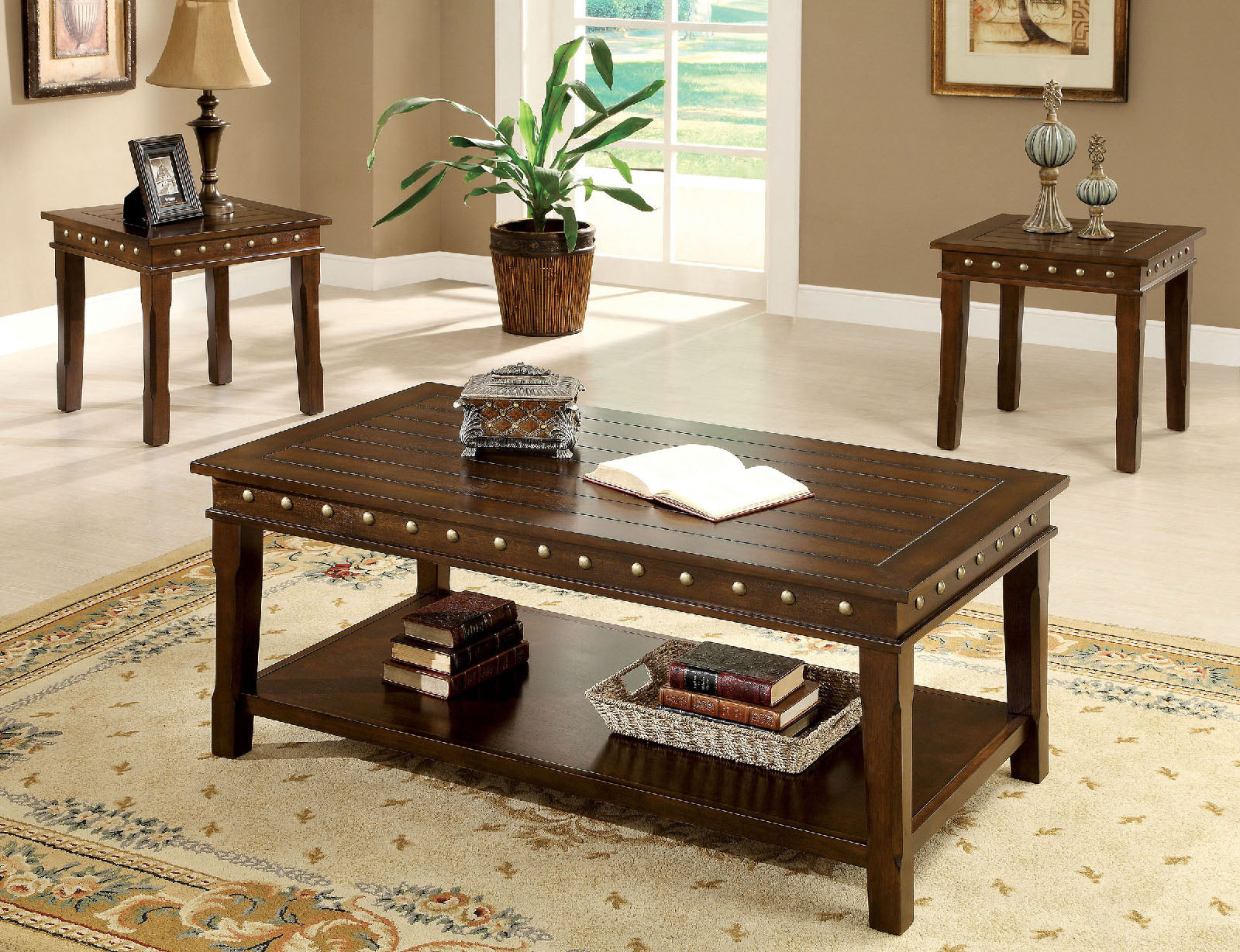 Fenwick Walnut 3 Pc. Coffee Table Set image