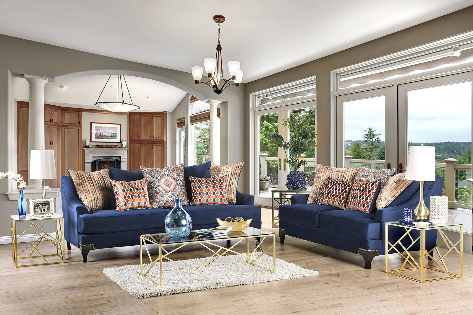 Sisseton Navy Sofa + Love Seat image